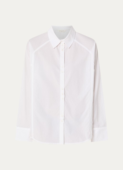 MSCH Copenhagen MSCHSusana Selmina blouse met kraag - voorkant wit