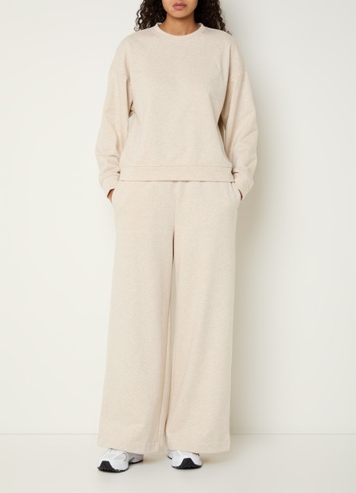MSCH Copenhagen MSCHTaia sweater met ronde hals - voorkant 2 beige