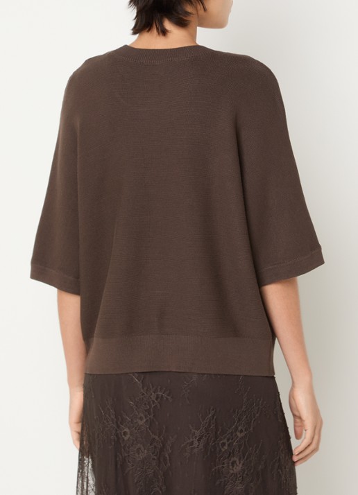 MSCH Copenhagen MSCHThamira grofgebreide pullover - achterkant 2 bruin