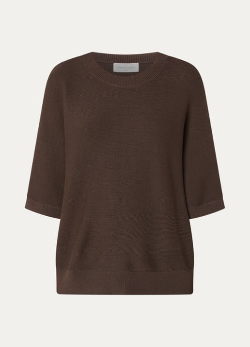 MSCH Copenhagen MSCHThamira grofgebreide pullover - voorkant 3 bruin