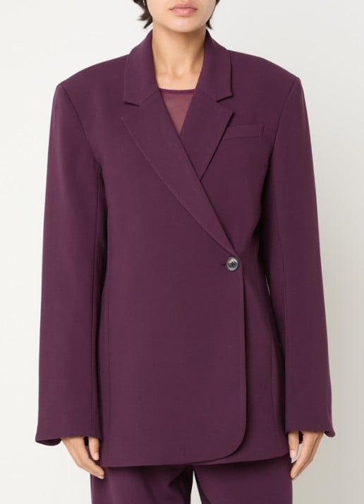 MSCH Copenhagen MSCHZeta oversized blazer - detail paars
