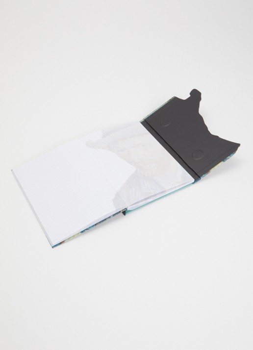 MTDay Zelfportret A5 gelinieerd notitieboek - voorkant 2 blauw