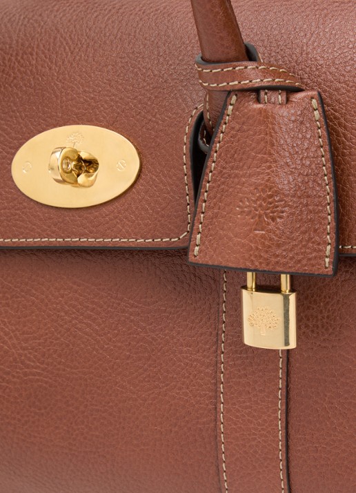 Mulberry Bayswater Small handtas van leer met afneembare schouderriem - detail 4 bruin