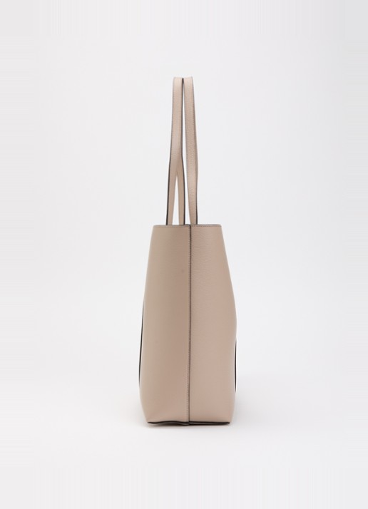Mulberry Bayswater Small shopper van leer met uitneembaar etui - detail 3 donkerbeige
