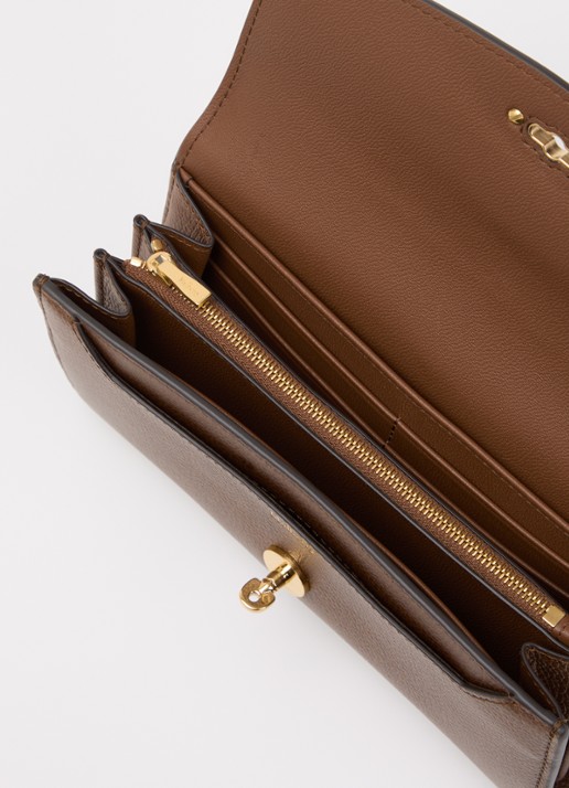 Mulberry Darley portemonnee van leer - voorkant 2 bruin