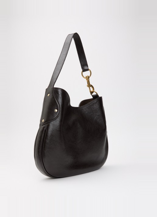 Mulberry Hackney schoudertas van leer - achterkant 5 donkerbruin