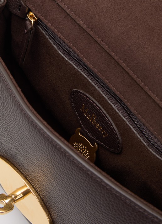 Mulberry Lily Small crossbodytas met verstelbare schouderriem - detail 2 chocoladebruin