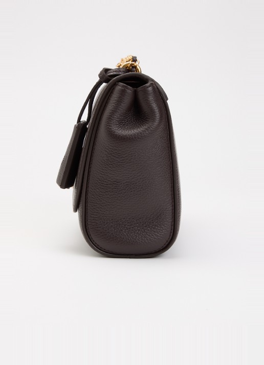 Mulberry Lily Small crossbodytas met verstelbare schouderriem - detail 3 chocoladebruin