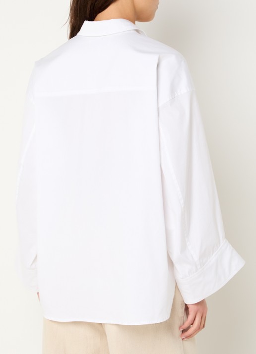 MUNTHE Nilberto blouse met borduring - achterkant 2 wit