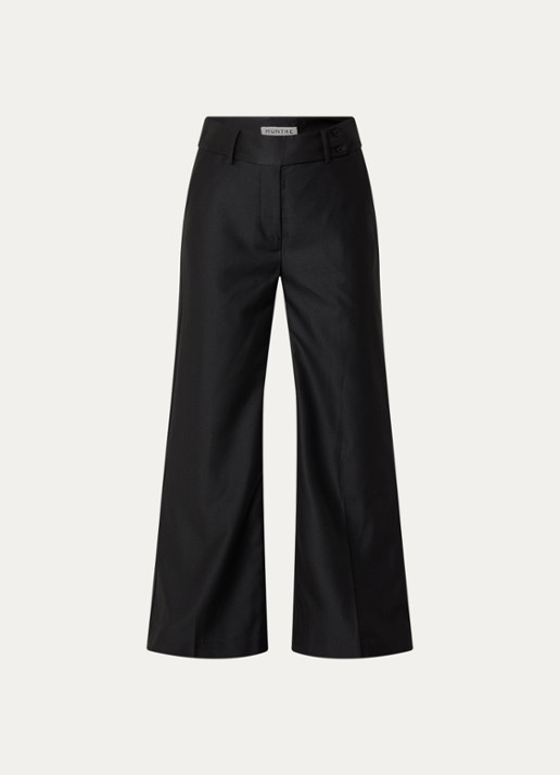 MUNTHE Radine high waist flared fit pantalon met persplooi