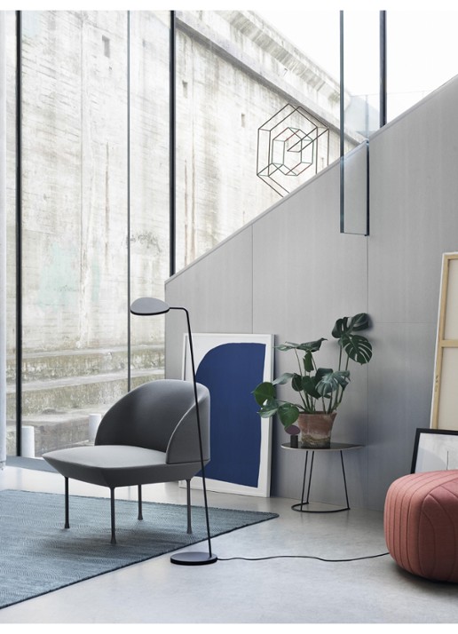 Muuto Leaf vloerlamp LED 118 cm - detail 2 bruin