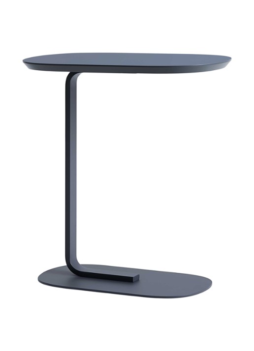 Muuto Relate bijzettafel 60 cm - voorkant grijs