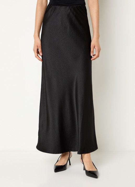 My Essential Wardrobe Estelle maxi rok van satijn