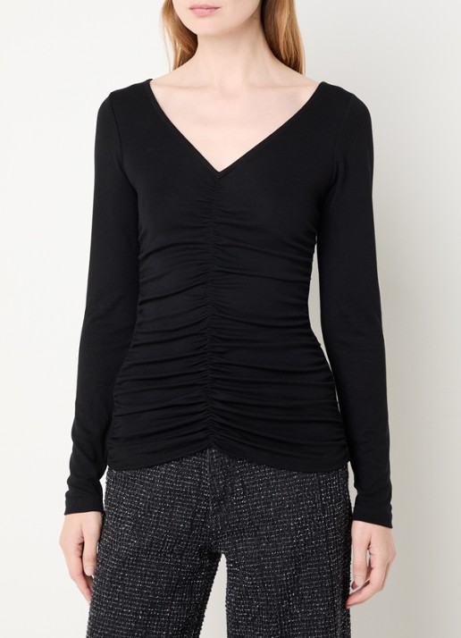 My Essential Wardrobe Giggo top met plooidetail