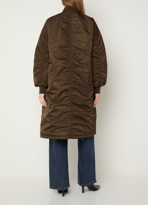 My Essential Wardrobe Helga parka met klepzakken - achterkant 2 bruin