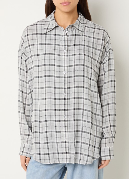 My Essential Wardrobe Iris blouse met ruitdessin