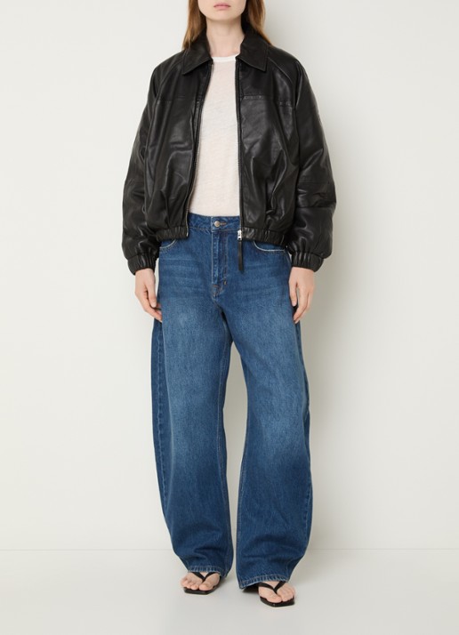 My Essential Wardrobe Luba jack van lamsleer - voorkant 3 zwart