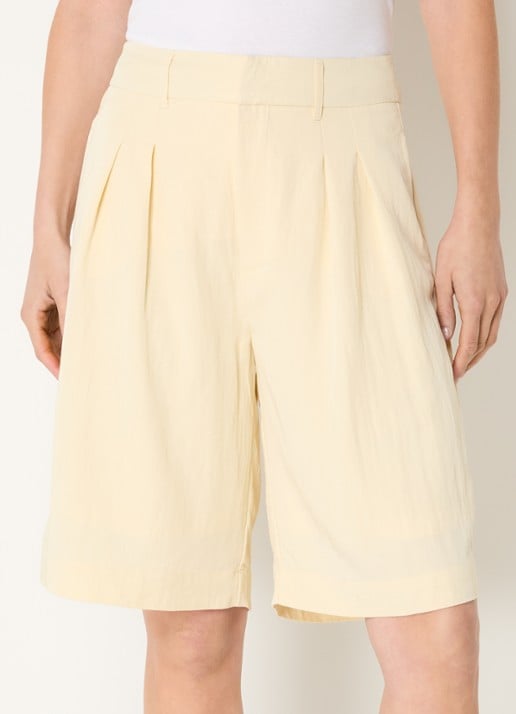 My Essential Wardrobe Zoe high waist wide fit korte broek