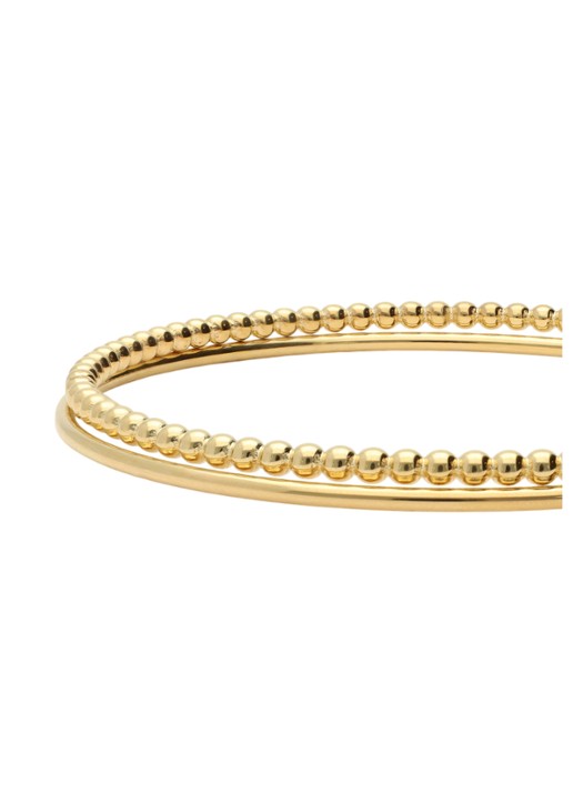 My Jewellery  2 set heart bangle - detail 3 goud