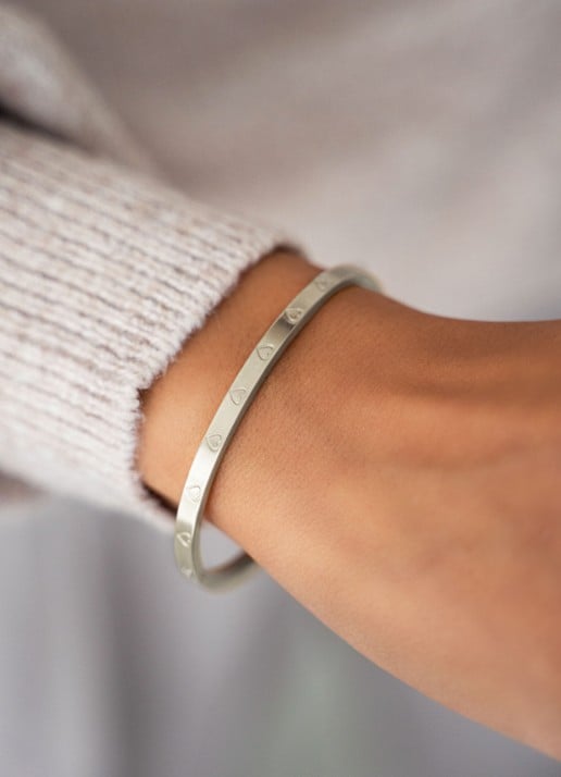 My Jewellery Bangle - voorkant 2 zilver