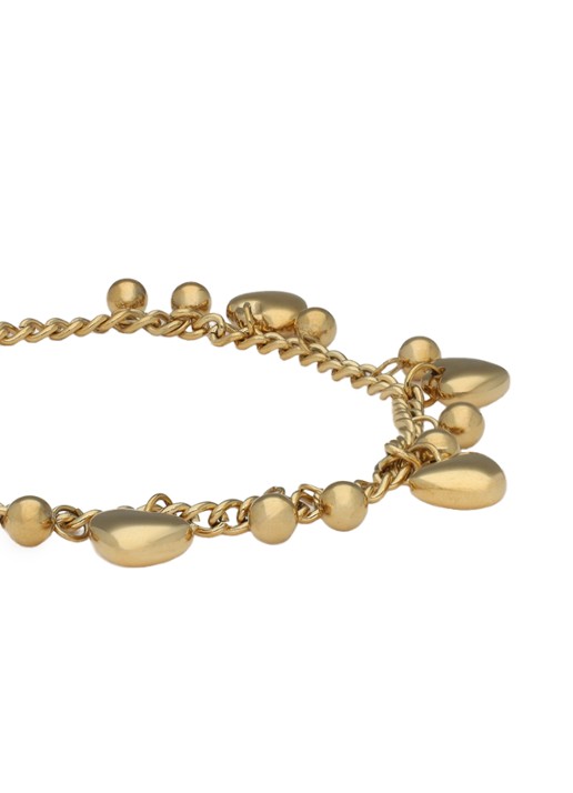 My Jewellery Chain Hearts & dots armband - achterkant 3 goud