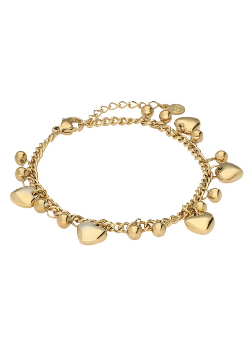 My Jewellery Chain Hearts & dots armband - detail 4 goud