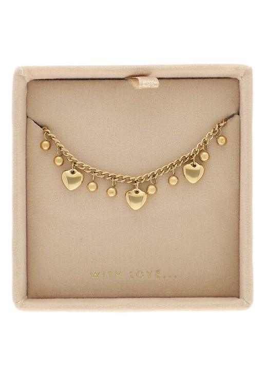 My Jewellery Chain Hearts & dots armband - detail 5 goud