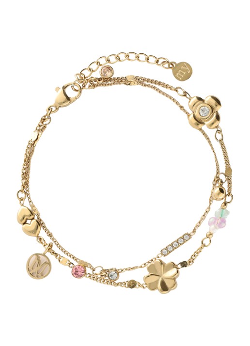 My Jewellery Dream Chaser armband met hangers - achterkant 5 goud