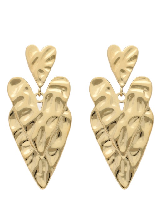 My Jewellery Hammered Hearts oorstekers