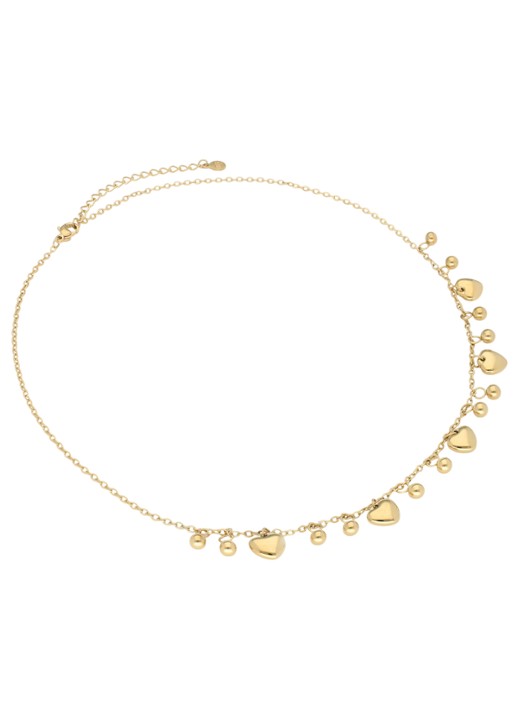 My Jewellery Hearts & dots ketting met bedels - achterkant 3 goud