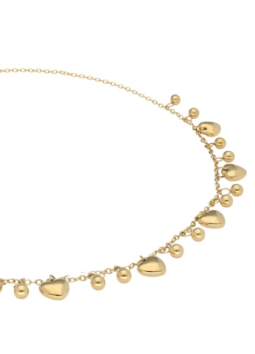 My Jewellery Hearts & dots ketting met bedels - detail 4 goud