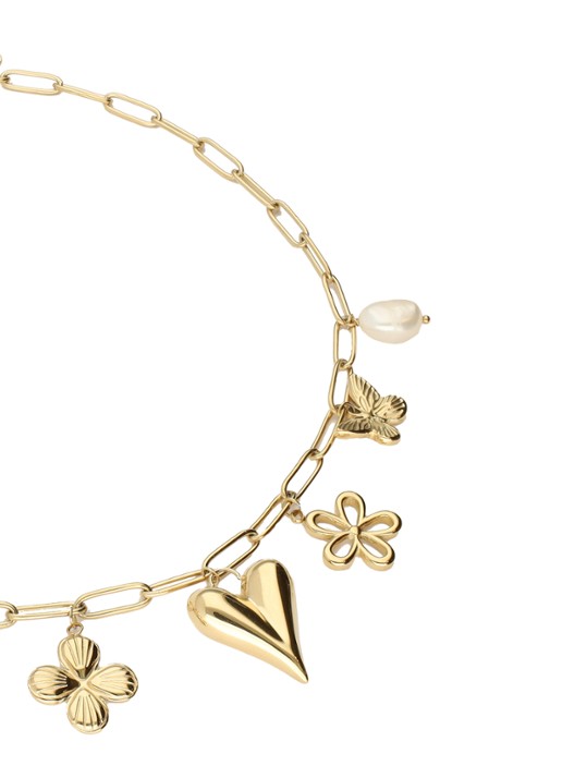 My Jewellery Ketting met hangers - achterkant 3 goud