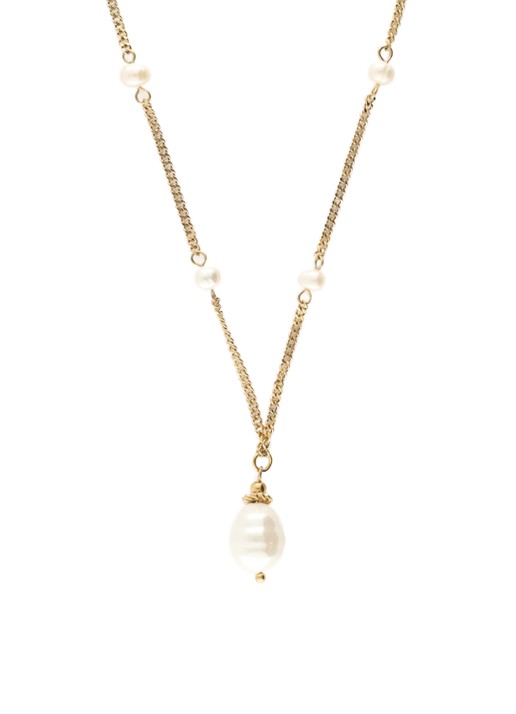 My Jewellery Ketting met imitatieparels - achterkant 3 goud
