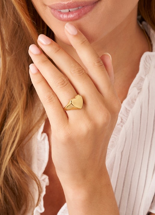 My Jewellery Open Heart ring - voorkant 2 goud