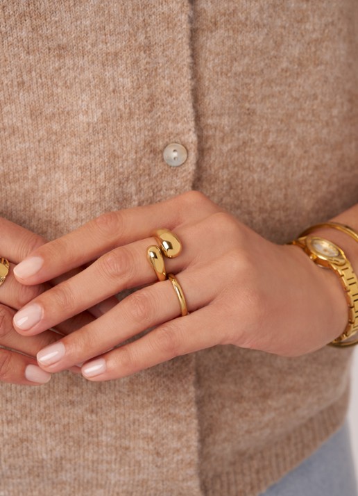 My Jewellery Verstelbare ring - voorkant 3 goud