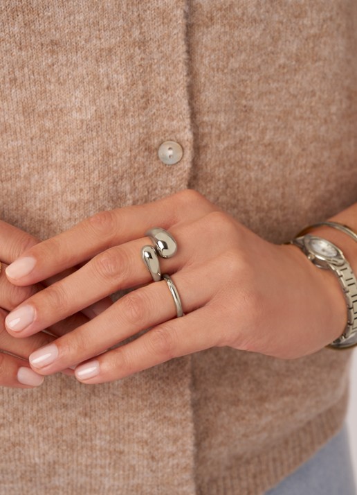 My Jewellery Verstelbare ring - voorkant 2 zilver