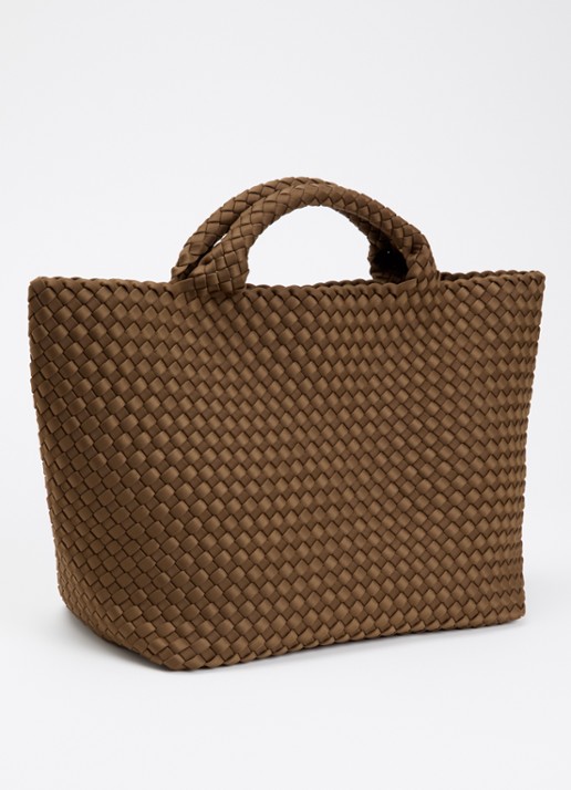 Naghedi St Barths Medium shopper met uitneembaar etui - achterkant 4 lichtbruin