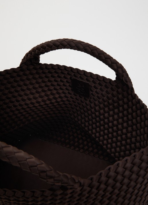 Naghedi St. Barths Medium shopper met uitneembaar etui - detail 2 chocoladebruin