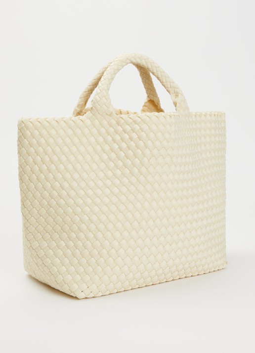 Naghedi St. Barths Medium shopper met uitneembaar etui - achterkant gebroken wit