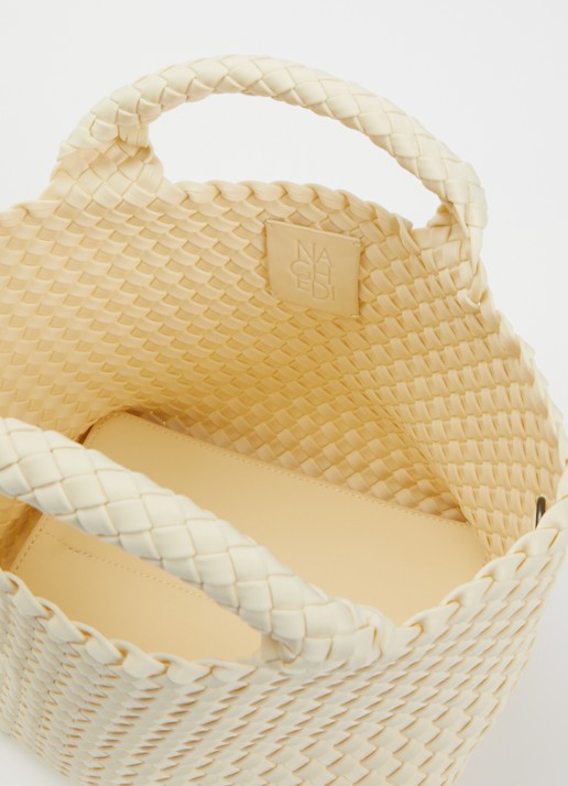 Naghedi St. Barths Petite shopper met uitneembaar etui - detail 3 gebroken wit