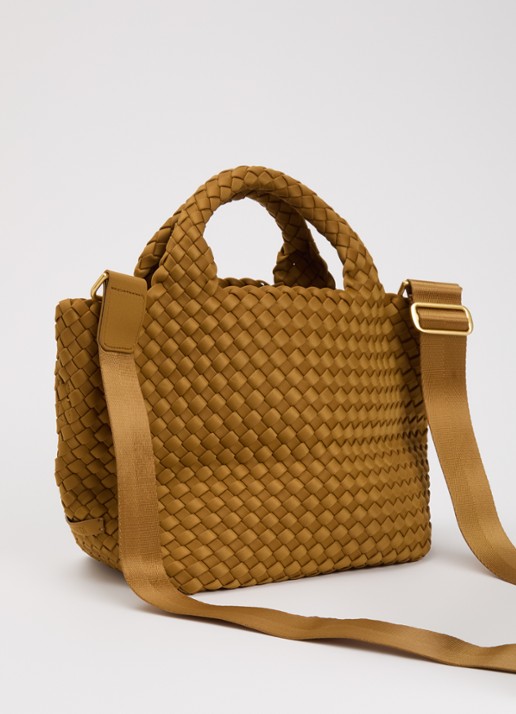 Naghedi St Barths Small shopper met uitneembaar etui - achterkant 5 okergeel