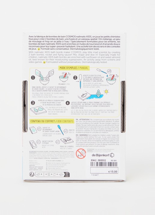Nailmatic DIY badbruisbal knutselset - voorkant 2 turquoise