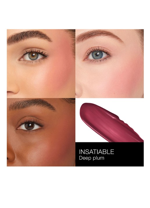 NARS Afterglow Liquid Blush - vloeibare blush - detail 3 insatiable