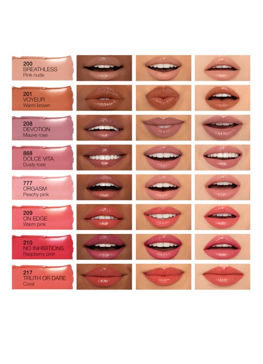 NARS Afterglow Sensual Shine Lipstick - detail 3 no inhibitions - 210
