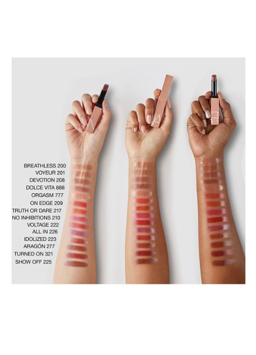 NARS Afterglow Sensual Shine Lipstick - detail 4 voyeur - 201