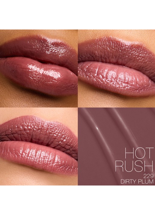 NARS Afterglow Sensual Shine Lipstick - achterkant 229 - hot rush