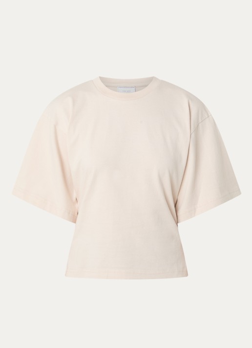 Neo Noir Asha T-shirt met ronde hals - voorkant ivoor