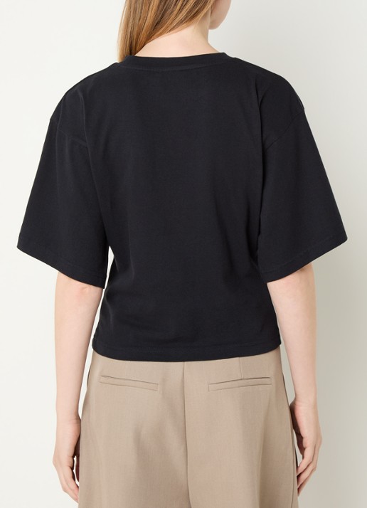 Neo Noir Asha T-shirt met ronde hals - achterkant donkerblauw