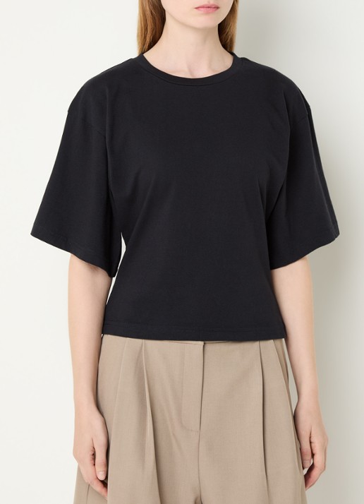 Neo Noir Asha T-shirt met ronde hals - detail 4 donkerblauw