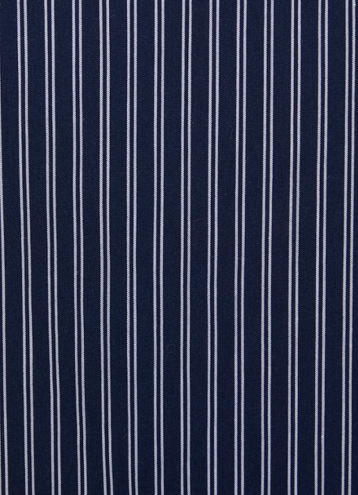 Neo Noir Brielle blouse met V-hals en streepprint  - detail 4 donkerblauw